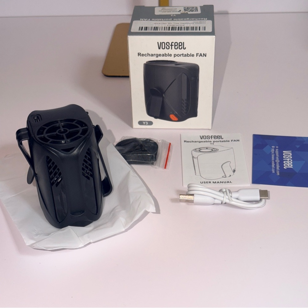Amazon Black Rechargeable Portable Fan